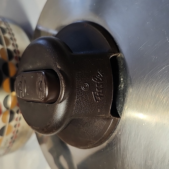 Vintage fissler cooking steam venting pot set of 6 vitavit solar dot pattern - Picture 5 of 11